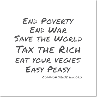 End Poverty Posters and Art